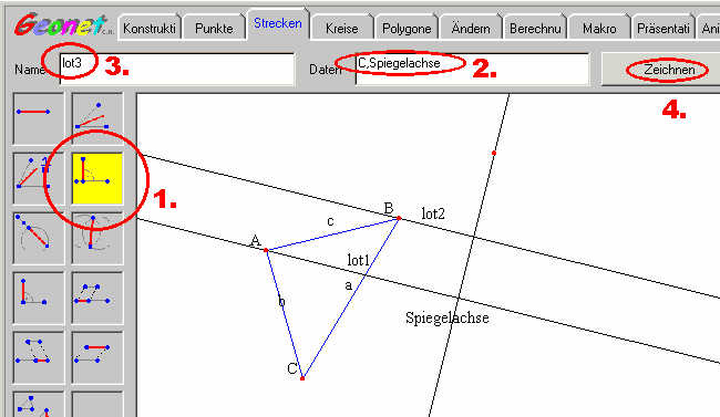 GEONET - Achsenspiegelung