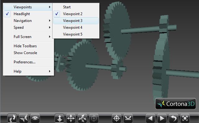 Screenshot mit dem Cortona3D-PlugIn